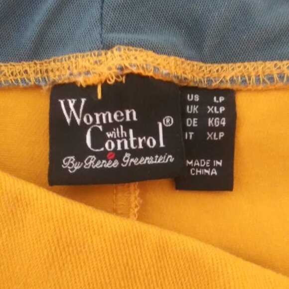 Women with Control women's size LP mustard yellow capri pants - Picture 11 of 13
